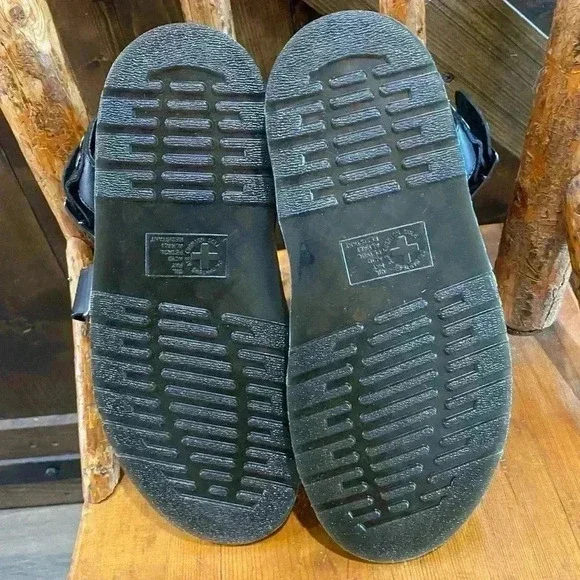 DR. MARTENS GRYPHON BRANDO LEATHER GLADIATOR SANDALS EU42 M 9 - Picture 6 of 7